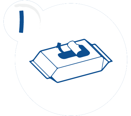 Peel the label under the lid slowly Step 1