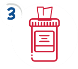 Pull one wipe at a time as needed step 3